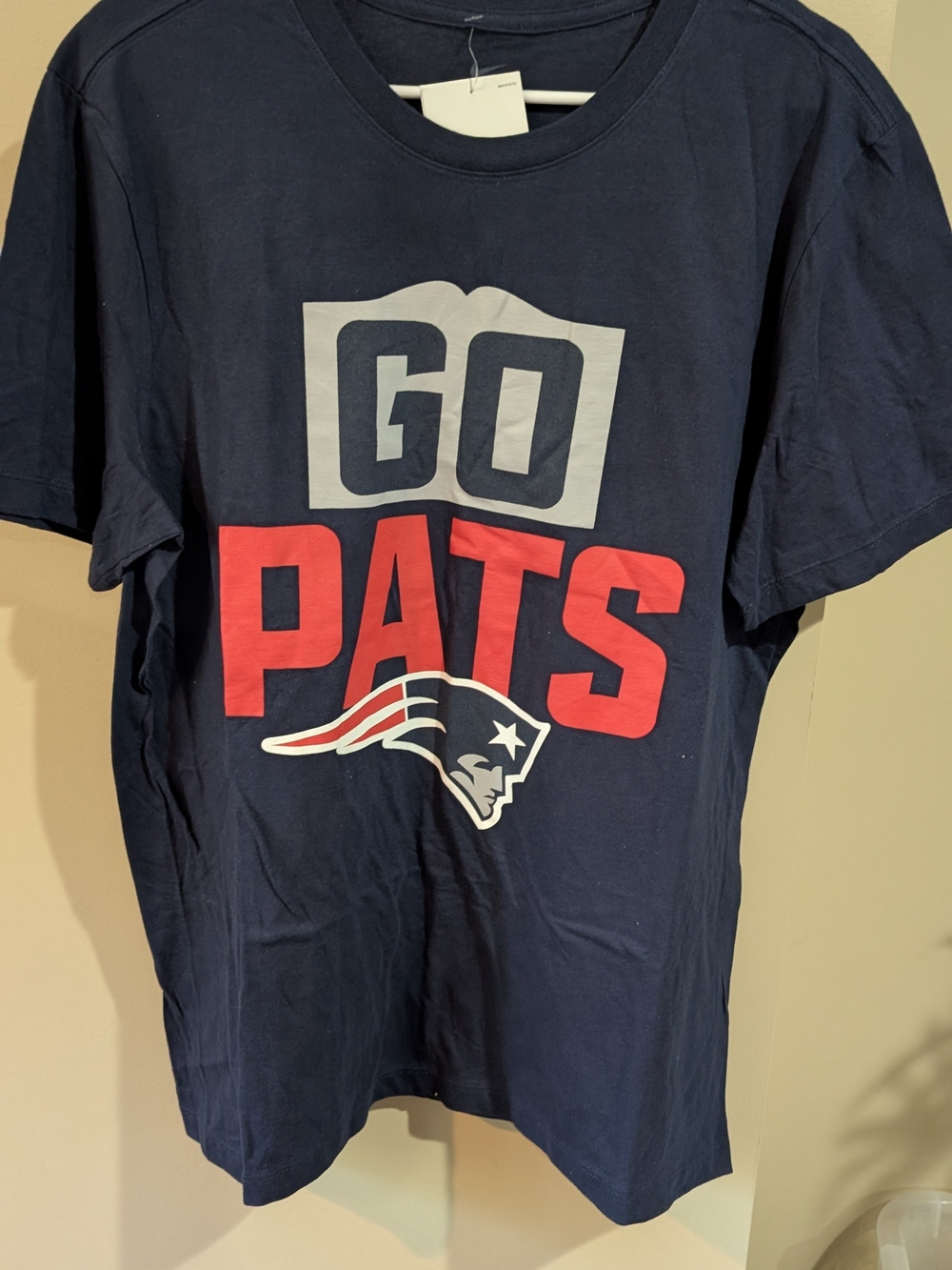 Nike Navy Blue 'Go Pats' Graphic Tee - New England Patriots